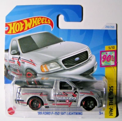 Hot Wheels - '99 Ford F-150 Svt Lightning - Argento - Hw : The '90s 2024 - HTB07 - Immagine 1 di 3