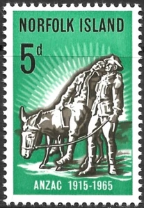 Norfolk Island Scott 69 VF Mint Never Hinged Anzac 1915-1965. - Picture 1 of 1