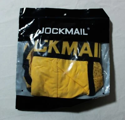 Jockmail Men's Cotton Lightweight Mesh Brief Zg3 Yellow Medium NWT - Image 1 of 4