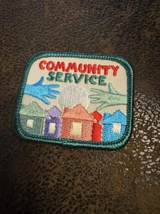 Zivildienst Fun Patch Bügelbild Anstecker Häuser Hände bestickt S-3012 - Bild 1 von 2