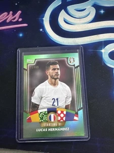 Lucas Hernandez Topps Euro 2024 Green Parallel Card France 99 - Picture 1 of 2