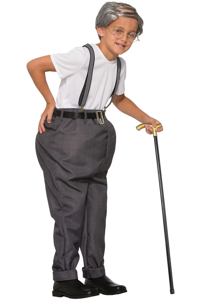 Brand New Uncle Bert Old Man Grandpa Child Costume (Large) - Image 1 of 1