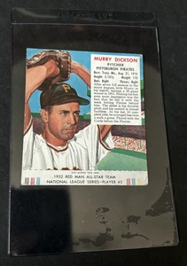 1952 Red Man Tobacco W/ Tab N.L. Murray Dickson #5, Good - Picture 1 of 2