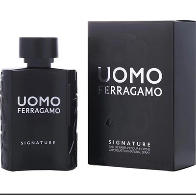 Salvatore Ferragamo Uomo Signature 3,4 OZ Edt Spray Para Hombres Nuevo En Caja  Foto 1 de 4