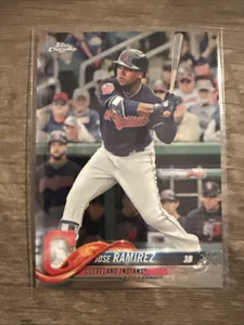 2018 Topps Chrome #189 Jose Ramirez Cleveland Indians                        (M) - Picture 1 of 2
