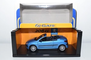 B86 1:18 GATE 01272 PEUGEOT 206 CC 206CC MET. BLUE MIB - Foto 1 di 21