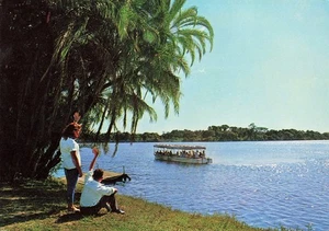 Zambezi River Boat Victoria Falls Hotel Vintage Postcard - Picture 1 of 2