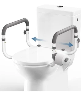 FSA/HSA Eligible Toilet Safety Rail for Seniors, Compact Toilet Assistance Rails - Picture 1 of 7