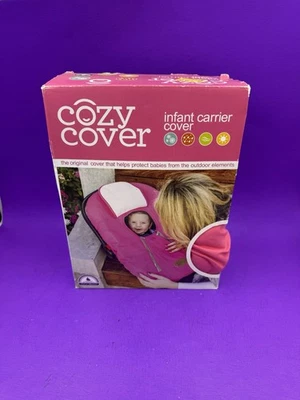 Cozy Cover-Pink Infant Car Seat Carrier Cover Weatherproof Liner 34.5in X 25.5in - Image 1 of 4