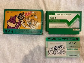 NES Vhtf Con Caja Nintendo Popeye Hvc-Pp Famicom Software JPN De Colecci&oacute;n Edici&oacute;n Limitada