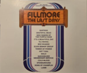 Fillmore The Last Days : Various Artists 2 Disc Set - Audio CD - Imagen 1 de 2