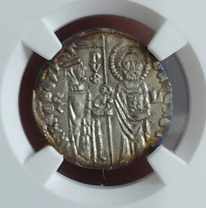 VENICE Silver Coin ITALY GROSSO 1423-57 XF/AU NGC CLIPPED - Picture 1 of 4