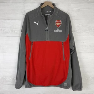 Arsenal London 1/4 Zip Fly Emirates Football Training Top Puma Men’s Size XL - Picture 1 of 15