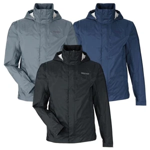 NEW Marmot Men's S-2XL Precip Eco Jacket, WATERPROOF Full-Zip Hooded Raincoat - Picture 1 of 17