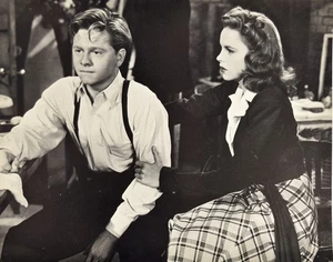 Seltenes Foto von 1941 "Babes on Broadway" Mickey Rooney, Judy Garland - Bild 1 von 1