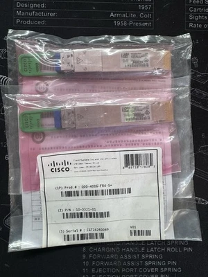 Cisco QDD-400G-FR4-S Transceiver Module 10-3321-01 (lot of 2) - Image 1 of 2