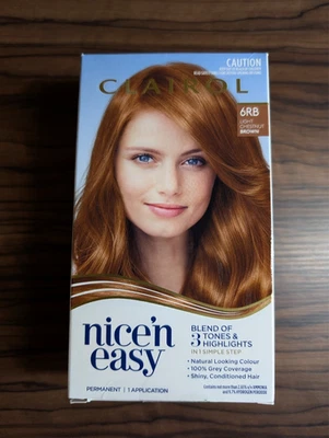 Clairol Nice 'N Easy 6RB Light Chestnut Brown Permanent Hair Colour - image 1 of 4