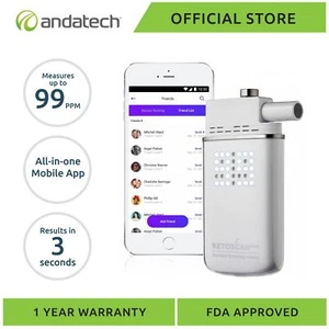 KetoScan Mini Ketone Breath Meter with Aus Warranty FDA Approved Ketone Tester - Picture 1 of 11