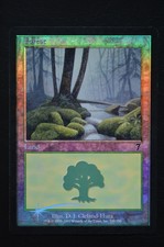 Magic The Gathering MTG FOREST 328 FOIL 7th Edition MP Moderately Played