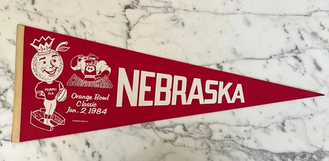 NEBRASKA 1984 ORANGE BOWL PENNANT Cover