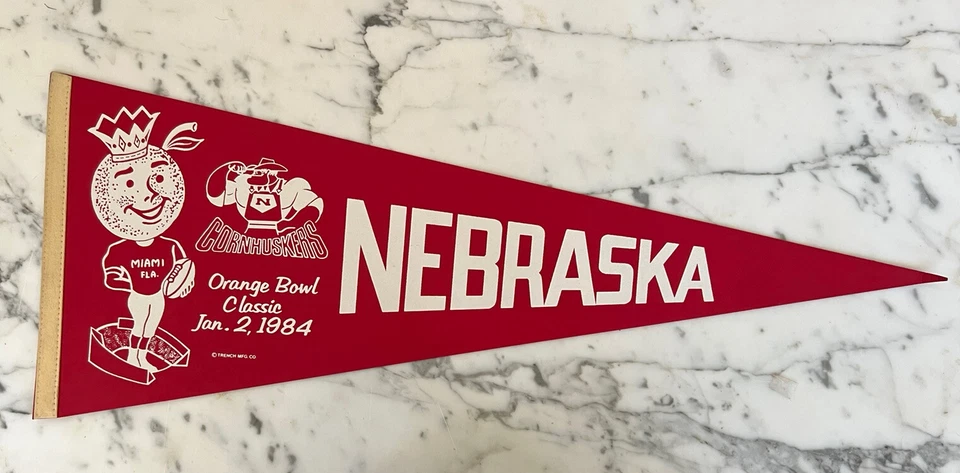 NEBRASKA 1984 ORANGE BOWL PENNANT - Image 1 of 1