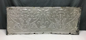 1 geborgene antike Zinndecke verziertes Muster alt Vintage Fackel Verkleidung Bucht 63-24B - Bild 1 von 16