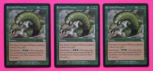 Magic the Gathering MTG Judgement CRUSH OF WURMS X 3 VLP/EX C 2002! - Picture 1 of 4