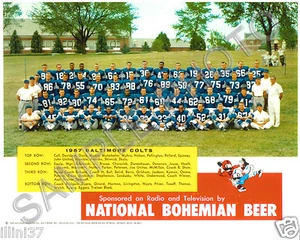 1957 BALTIMORE COLTS NFL FOOTBALL TEAM 8x10 PHOTO - Picture 1 of 1