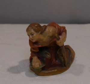 Holzschnitzerei Fritz Barthels Mittenwald- Figur Knieder Hirte ca. 6 cm - Picture 1 of 5