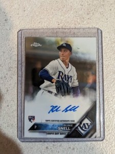 2016 Topps Chrome Rookie Autograph #RA-BS BLAKE SNELL RC AUTO RAYS!