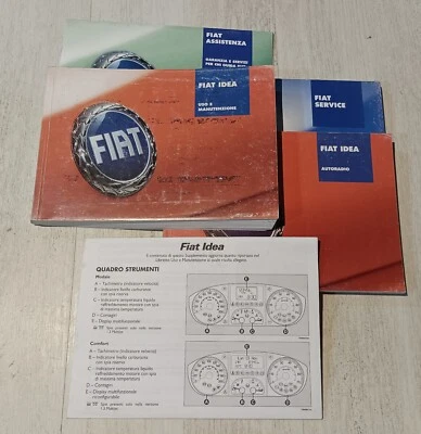 Libretto Uso E Manutenzione Fiat Idea Italiano Istruzioni Manuale Istruzioni  - Immagine 1 di 4