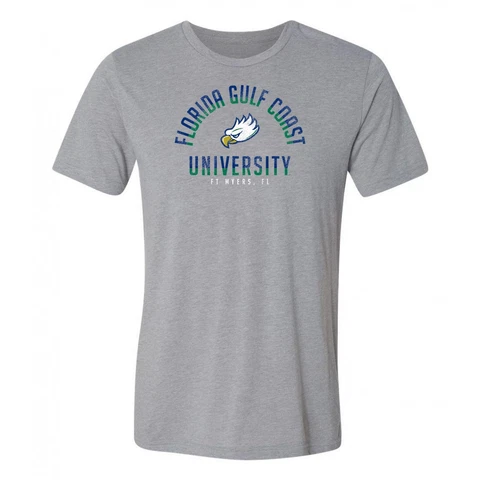 Florida Gulf Coast University Division Arch Triblend T Shirt - Athletic Grey Cover