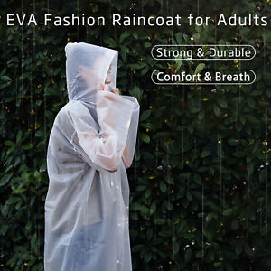 Raincoat Waterproof Poncho Reusable Plastic Adult Camping Festival Rain Coat