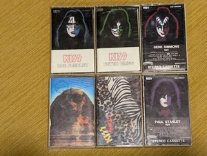 Lot 6 KISS Cassette Tapes Solo Albums, Animalize, Hot In The Shade - Picture 1 of 9