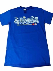 New McDonald’s Kerwin Frost Mcnuggets Crew 2023 Employee T Shirt Blue MEDIUM - Foto 1 di 4