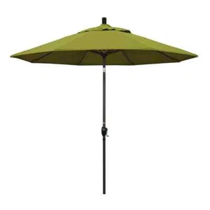 9 ft. Aluminum Push Tilt Patio Umbrella in Ginkgo Pacifica - Picture 1 of 8