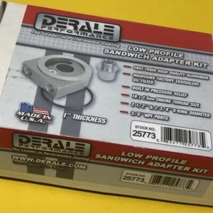 Adaptador enfriador de aceite para termostato Commodore V6 3/8 NPT filtro placa sándwich - Imagen 1 de 3