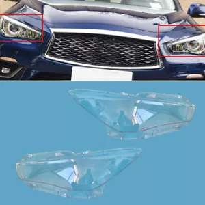 Scheinwerferglas Abdeckung Links Rechts 1paar Für Infiniti Q50 14-21 r - Bild 1 von 6