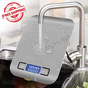 Küchenwaage 10kg/1g Digital Edelstahl LCD Electronic Grammwaage Haushaltswaage - Bild 1 von 15