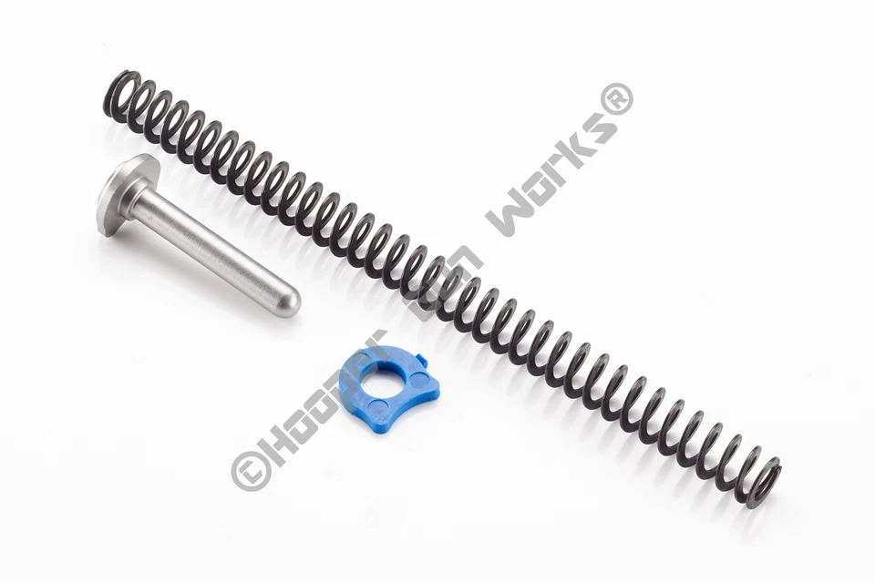 Wilson Combat 1911 Flat-Wire Recoil Spring Kit Full Size Chrome Silicon 17lb 614