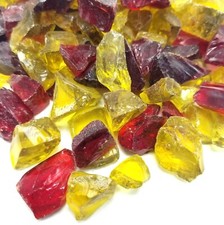 Glass Red Decorative Fireplace Logs Stones Glass For Sale Ebay