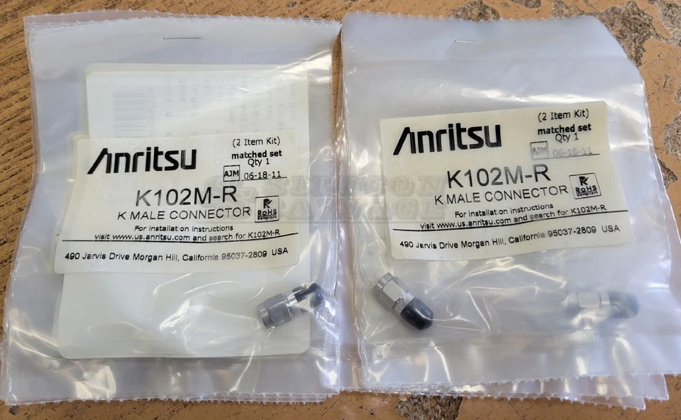 Lot of 10 Anritsu K102M-R Male Connector DC to 40 GHz NEW - Image 1 of 1