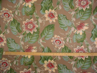 Tela de tapicería de algodón estampada con hongos Passonia 14Y Scalamandre T7 00031911 Foto 1 de 4