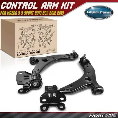 2x Front Lower Control Arm w/ Ball Joint for Mazda 3 2010 2011 2012 2013 3 Sport - Image 1 of 4