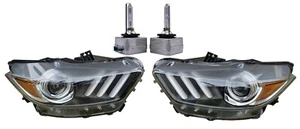 2 Projector HID Headlights Headlamps Head Lights w/ D3S Bulbs for 15-17 Mustang - Bild 1 von 2