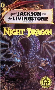 Fighting Fantasy 52 - Night Dragon - 1./2. (Puffin Black Dragon Edition) - B/B/B - Foto 1 di 9