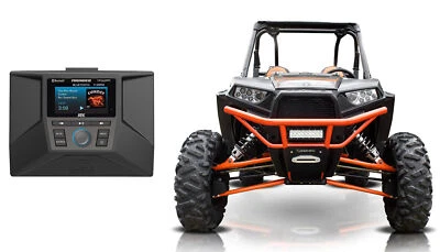 Bluetooth Receiver AM/FM/WB/XM+Dash Install Kit for 2014-2018 Polaris RZR - Image 1 of 4
