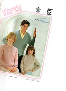 Wendy knitting pattern 2277 sweater   knitting     - Picture 1 of 1