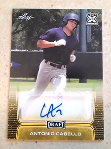Antonio Cabello 2020 Leaf Baseball Draft Auto Gold #BA-AC1 - Photo 1 sur 2