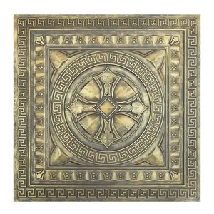 Faux tin ceiling tiles Wall 3D panel for nightclub PL01 Ancient gold 10pcs - Picture 1 of 23